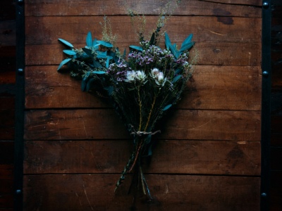 Maine Wedding Flowers - Protea, waxflower, acacia