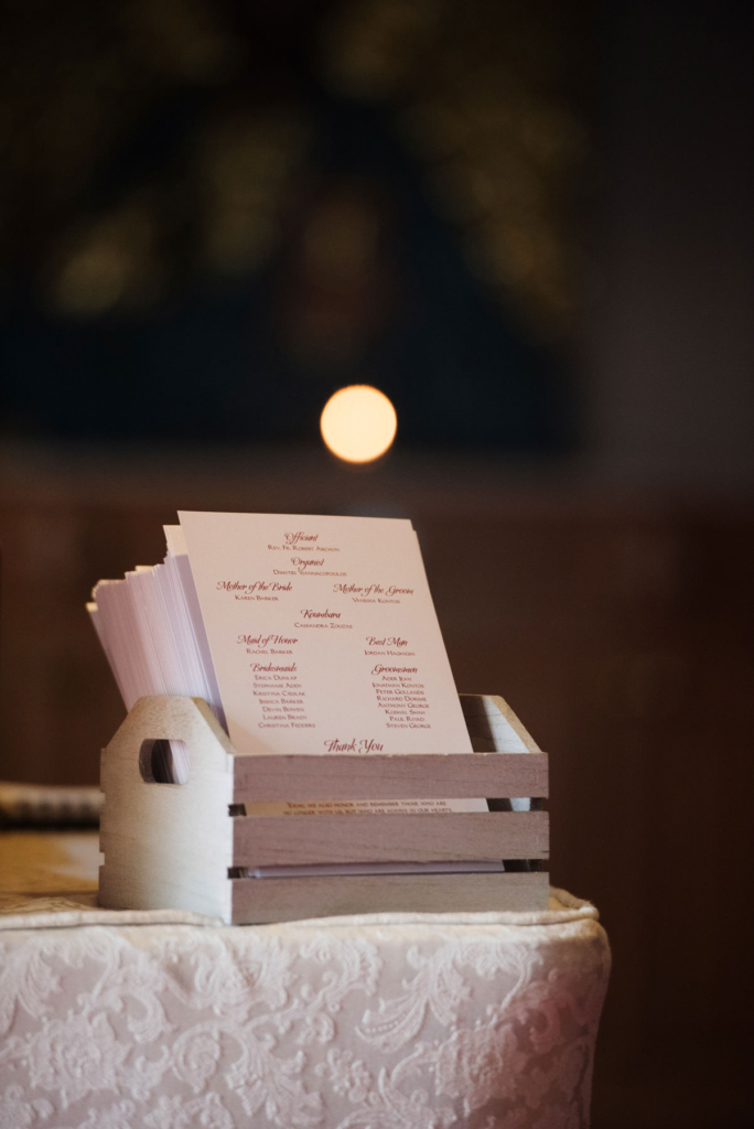 A Maine wedding with a ceremony at St Nicolas Greek Orthodox Church in Portsmouth New Hampshire