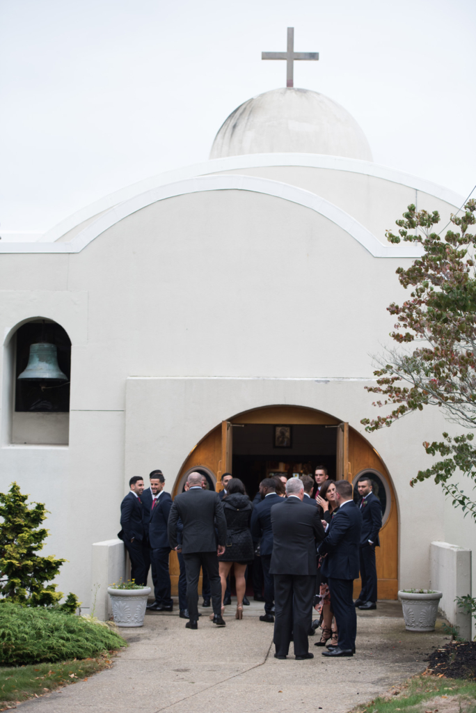 A Maine wedding with a ceremony at St Nicolas Greek Orthodox Church in Portsmouth New Hampshire