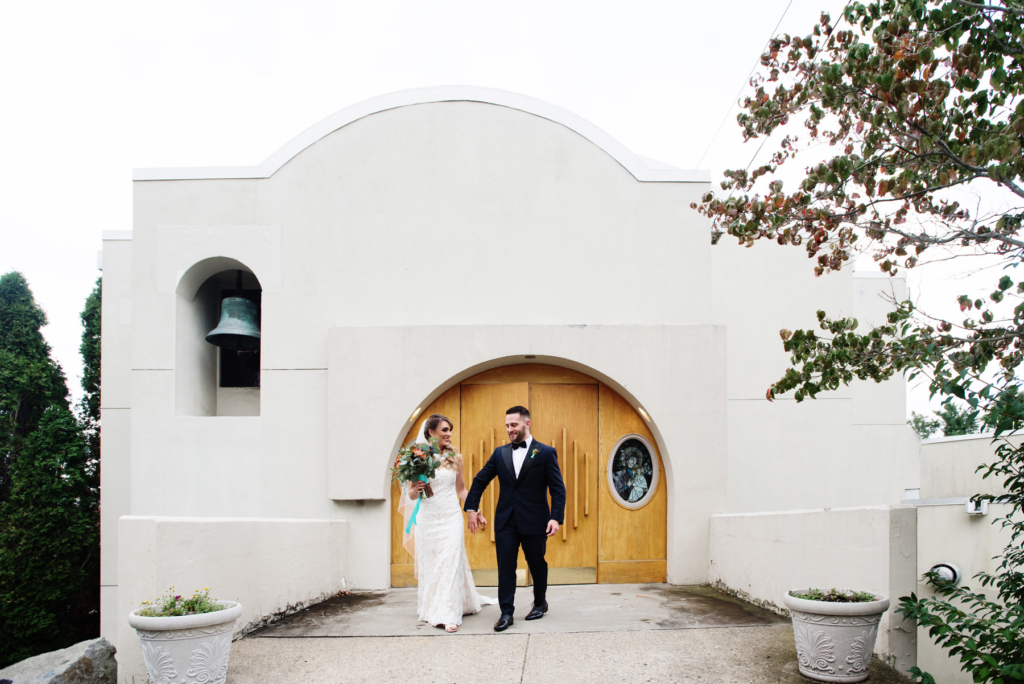 A Maine wedding with a ceremony at St Nicolas Greek Orthodox Church in Portsmouth New Hampshire