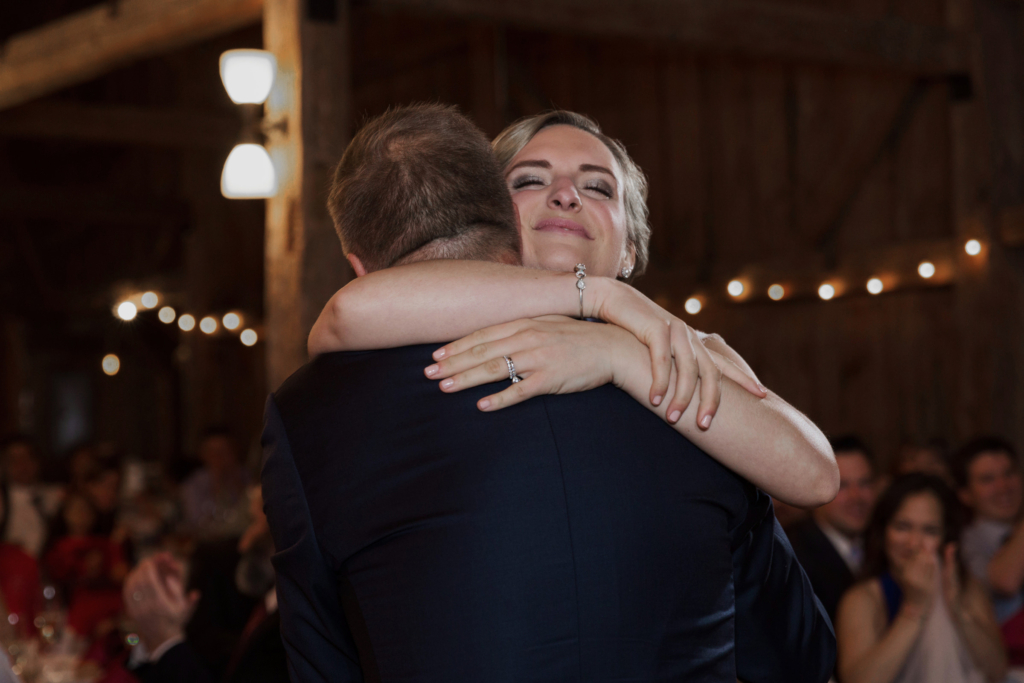 Jennifer and her dad at The Barn on Walnut Hill