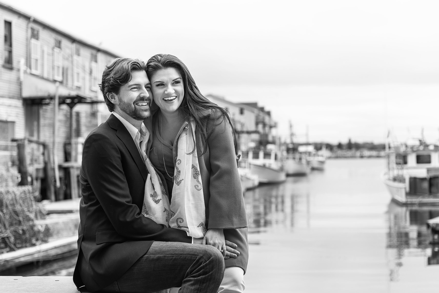 Katherine and Zach in a Portland Maine Engagement with Peter Greeno Photography