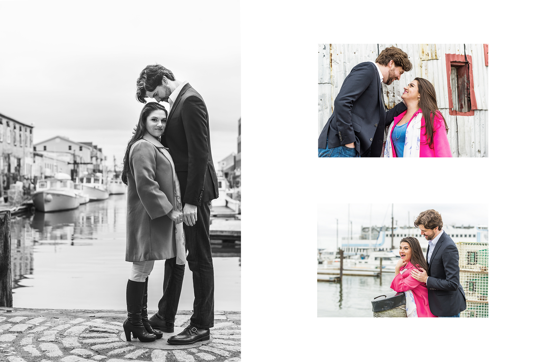 Katherine and Zach in a Portland Maine Engagement with Peter Greeno Photography