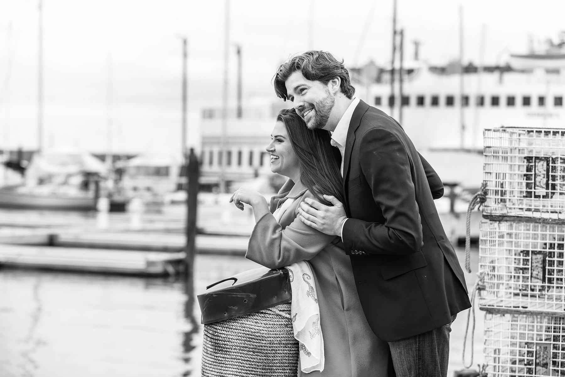 Katherine and Zach in a Portland Maine Engagement with Peter Greeno Photography