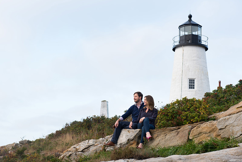 Pemaquid Point Lighthouse Engagement Session with Peter Greeno Photography