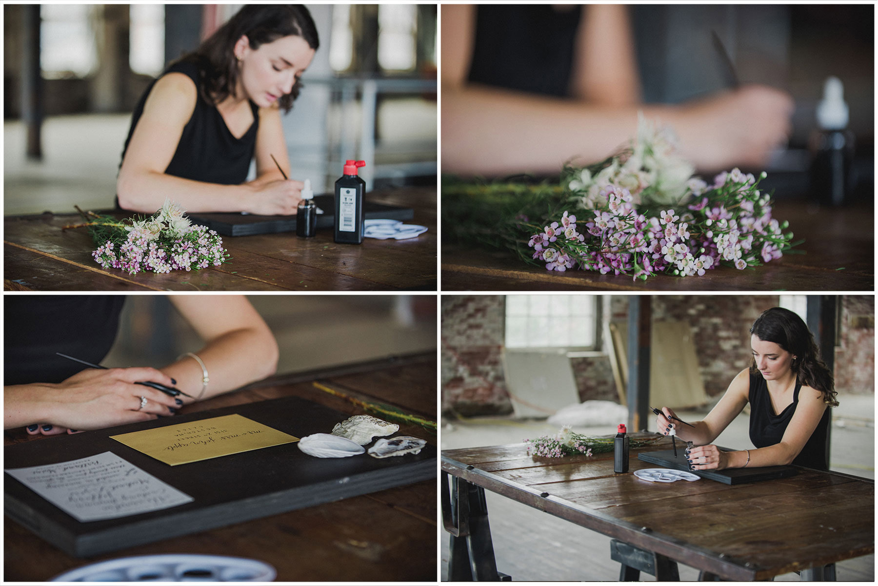 Wedding Calligraphy with Alex Mae Designs by Peter Greeno